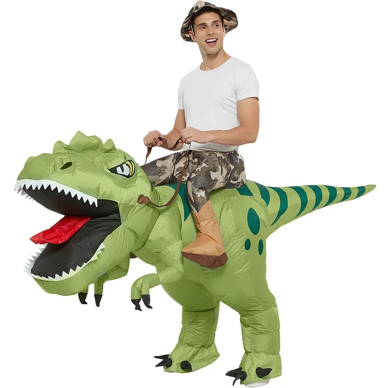 Inflatable Dinosaur Costume Adult - Volwassen Opblaasbare Halloween Dinosaurus Kostuums Rijden