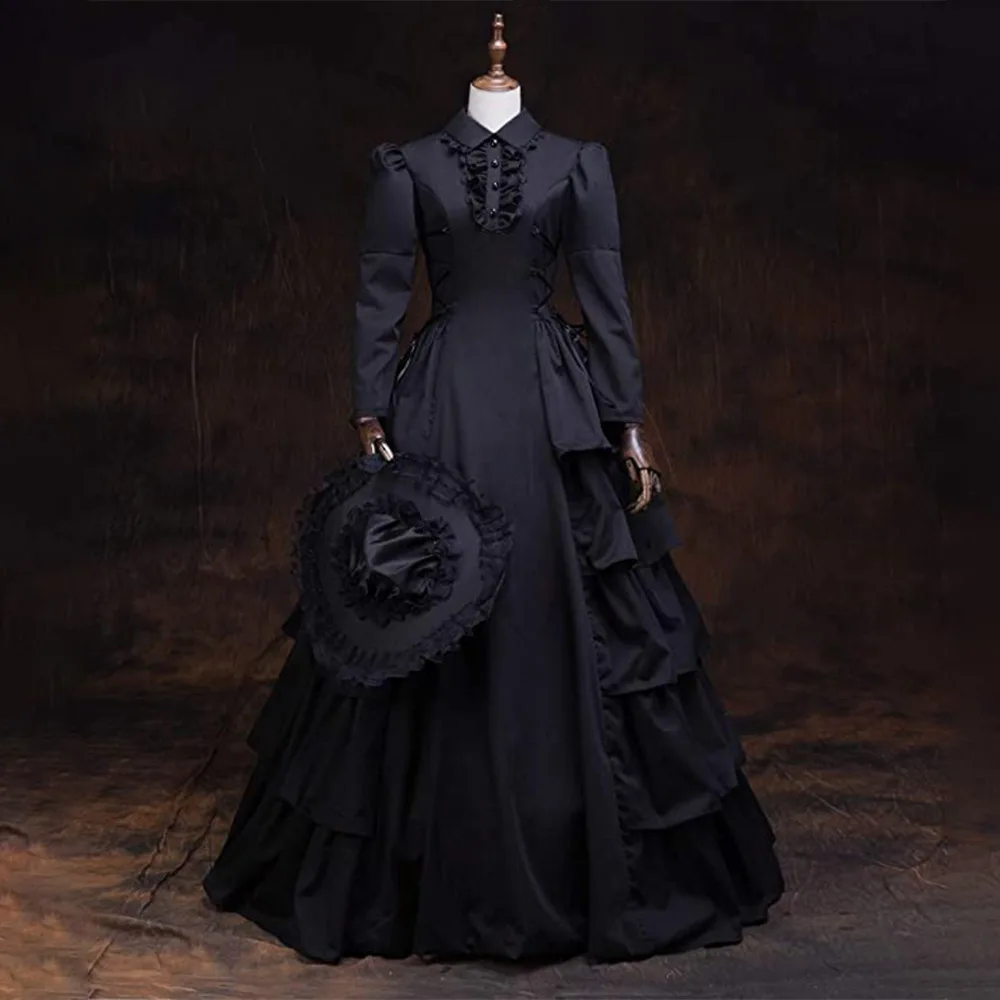 Medieval Renaissance Dress Women - Middeleeuws Victoriaans Retro Prinses Cosplay Kostuum