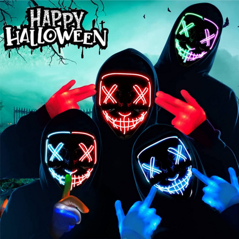 Led Purge Mask Halloween - Enge Halloween Cosplay Light up Purge