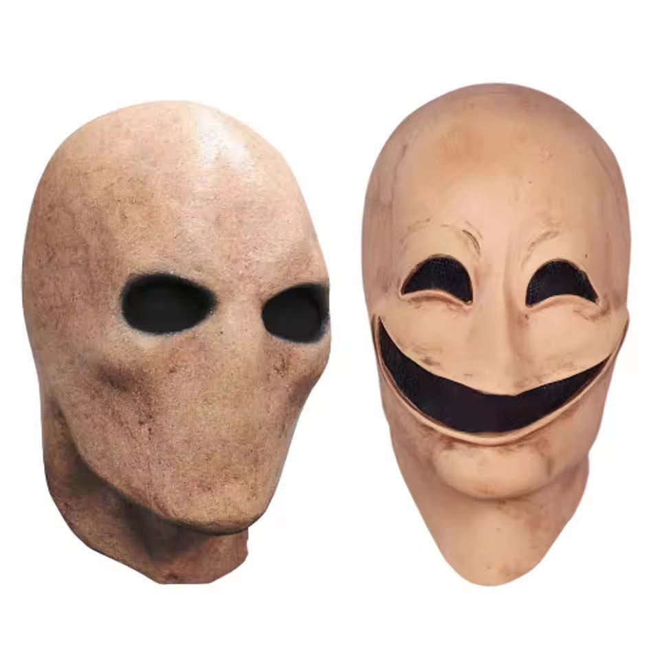 Latex Alien Mask Realistic - Gezichtsloze & Glimlachende Man Halloween Slenderman