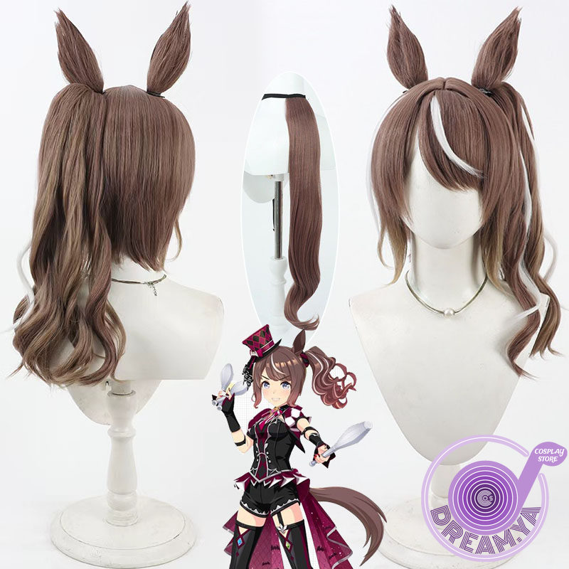 Anime Cosplay Wig Heat Resistant - Highkey Hallowed Cosplay Pruik Uma Musume