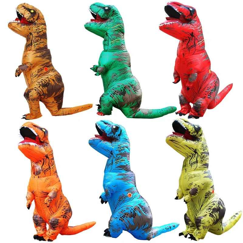 Inflatable Dinosaur Costume Adult - Volwassen Opblaasbare Dinosaurus Kosten Party Cosplay
