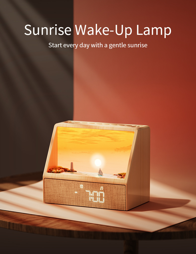 Novelty Gifts - Sterrenprojector zonsonderganglamp, draagbare nachtkastlamp, sfeerverlichting, origineel