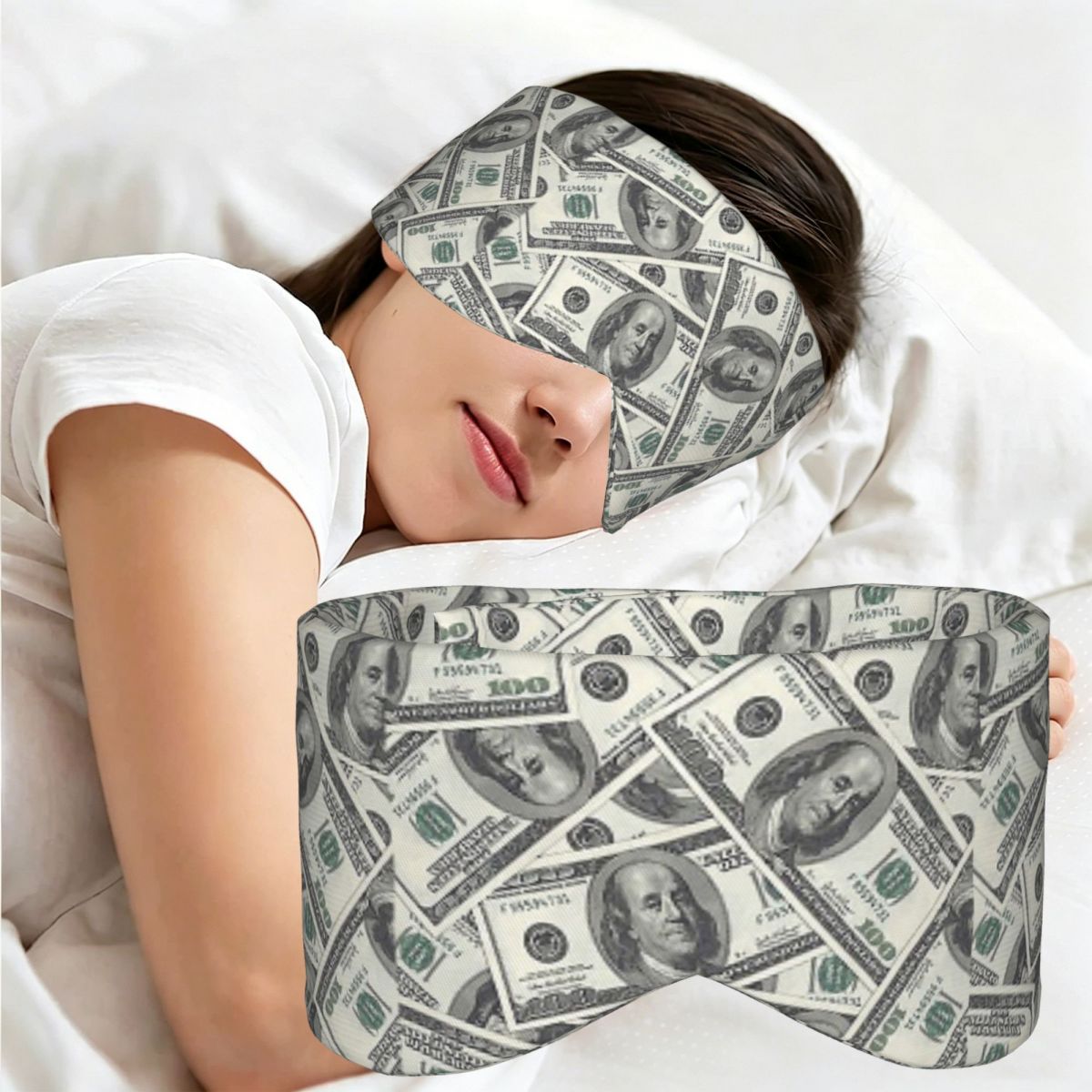 Novelty Gifts - Rich Money Novelty Dollars slaapmasker Lichtblokkerend