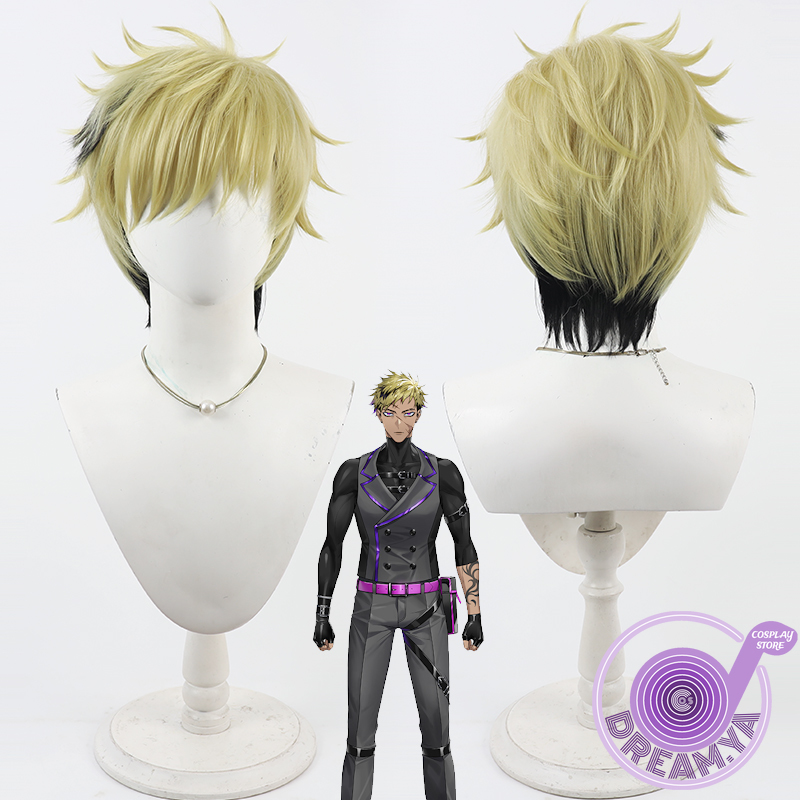 Anime Cosplay Wig Heat Resistant - Vantacrow Bringer Cosplay Pruik Vtuber Geel