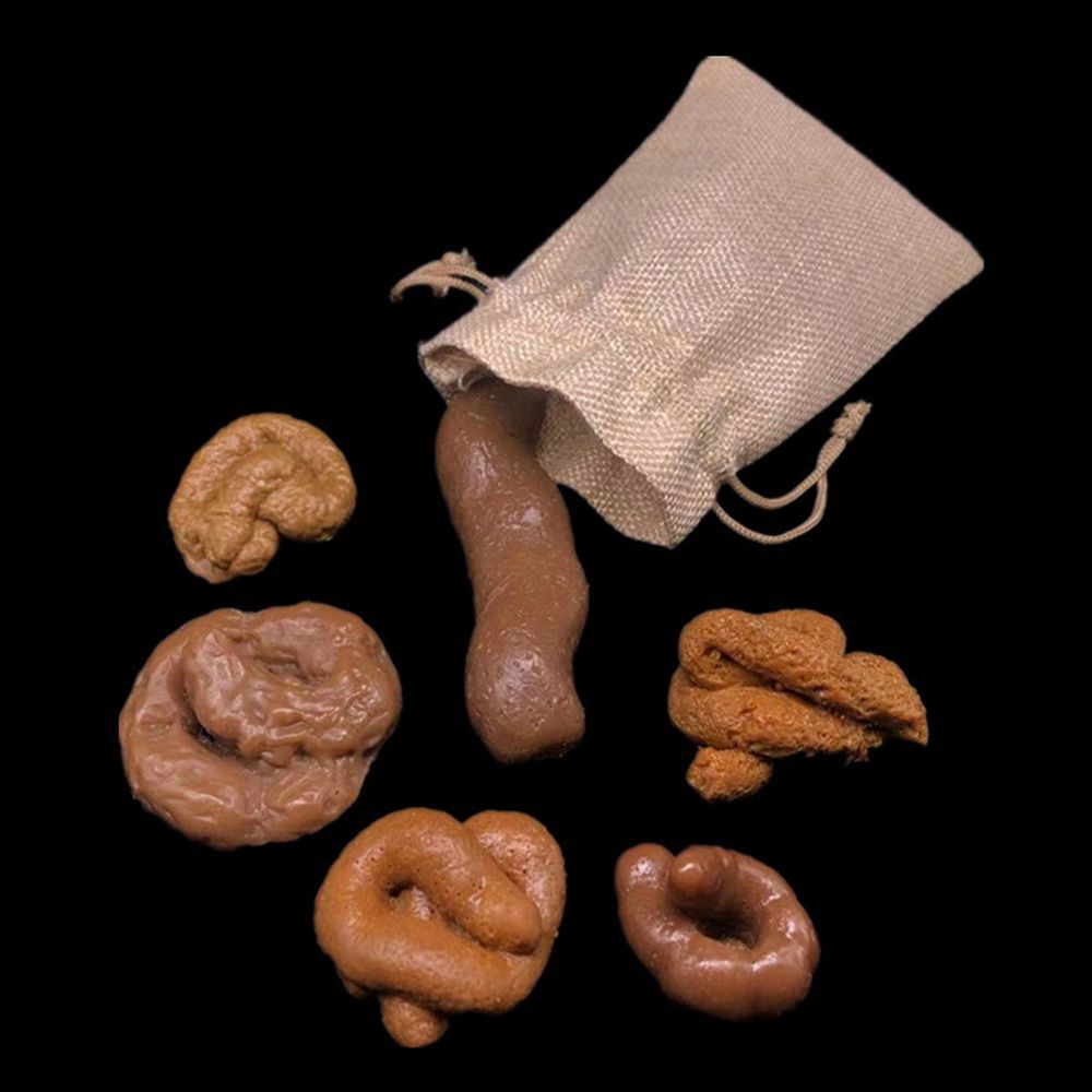 Fake Poop Gag Gift - 6 stuks grap grappige gadget squish