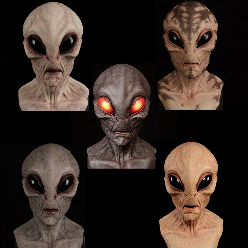 Latex Alien Mask Realistic - 1pc, Alien Mask - Realistisch latex