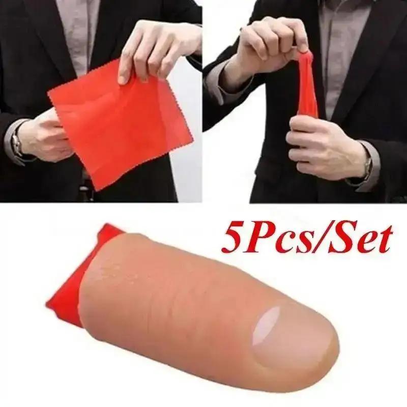 5 stks/set Hot Fakes Zachte Du - Thumb Tip Magic Trick Set recensie en prijs