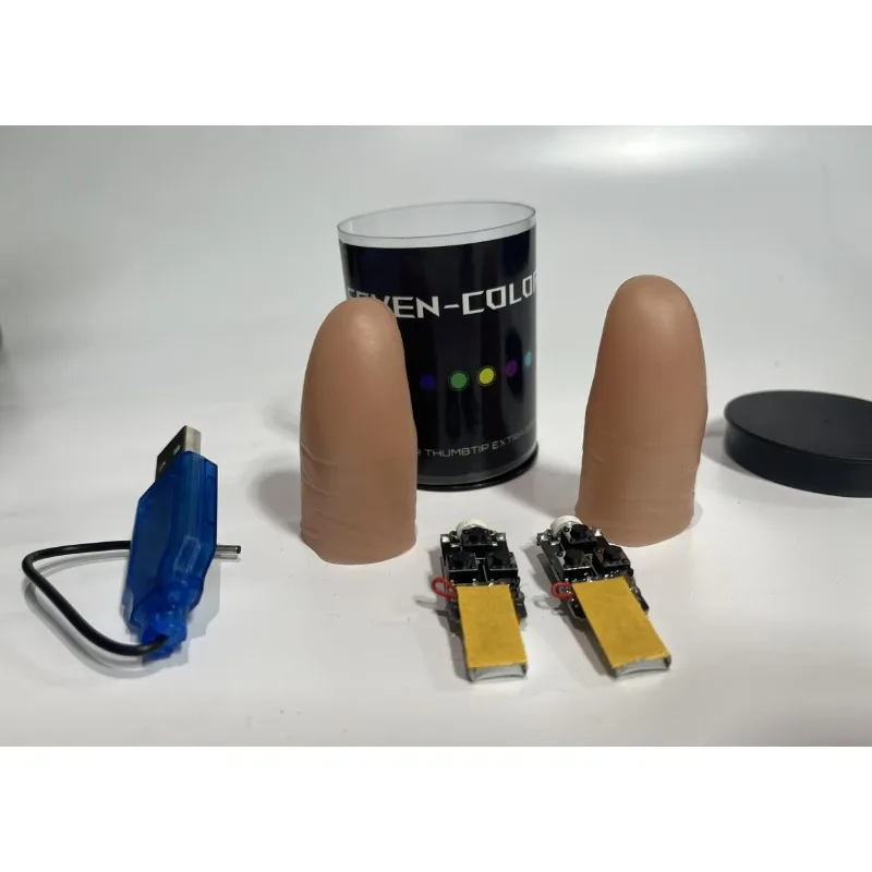 Zeven kleuren LED-licht Duim M - Thumb Tip Magic Trick Set recensie en prijs