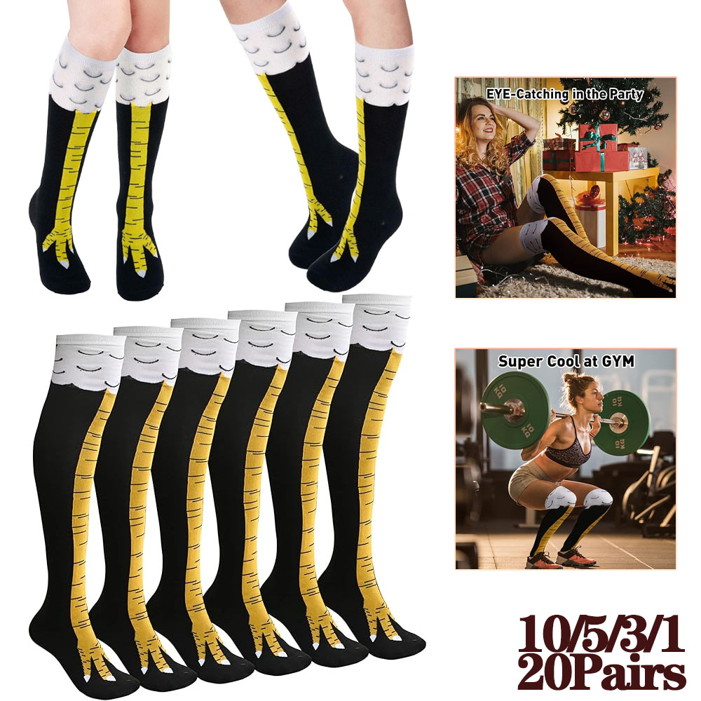 1-20Pairs Grappige 3D Kip Klau - Funny Chicken Leg Socks recensie en prijs