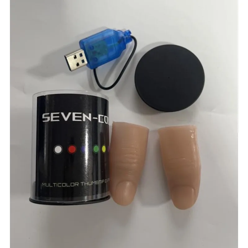 Superlichte zeven kleuren LED- - Thumb Tip Magic Trick Set recensie en prijs