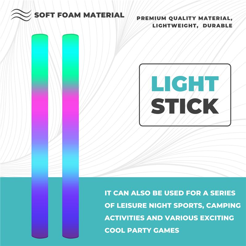 A68P-12 stuks oplichtende schu - Flashing Led Foam Sticks Party recensie en prijs