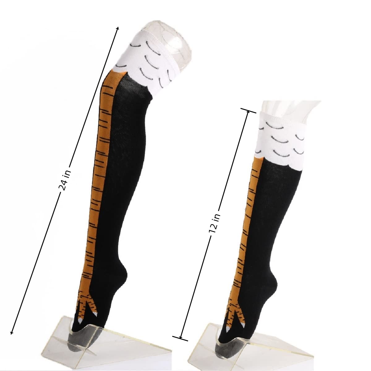 Vrouwen Dij Hoge Kousen Kip Vo - Funny Chicken Leg Socks recensie en prijs