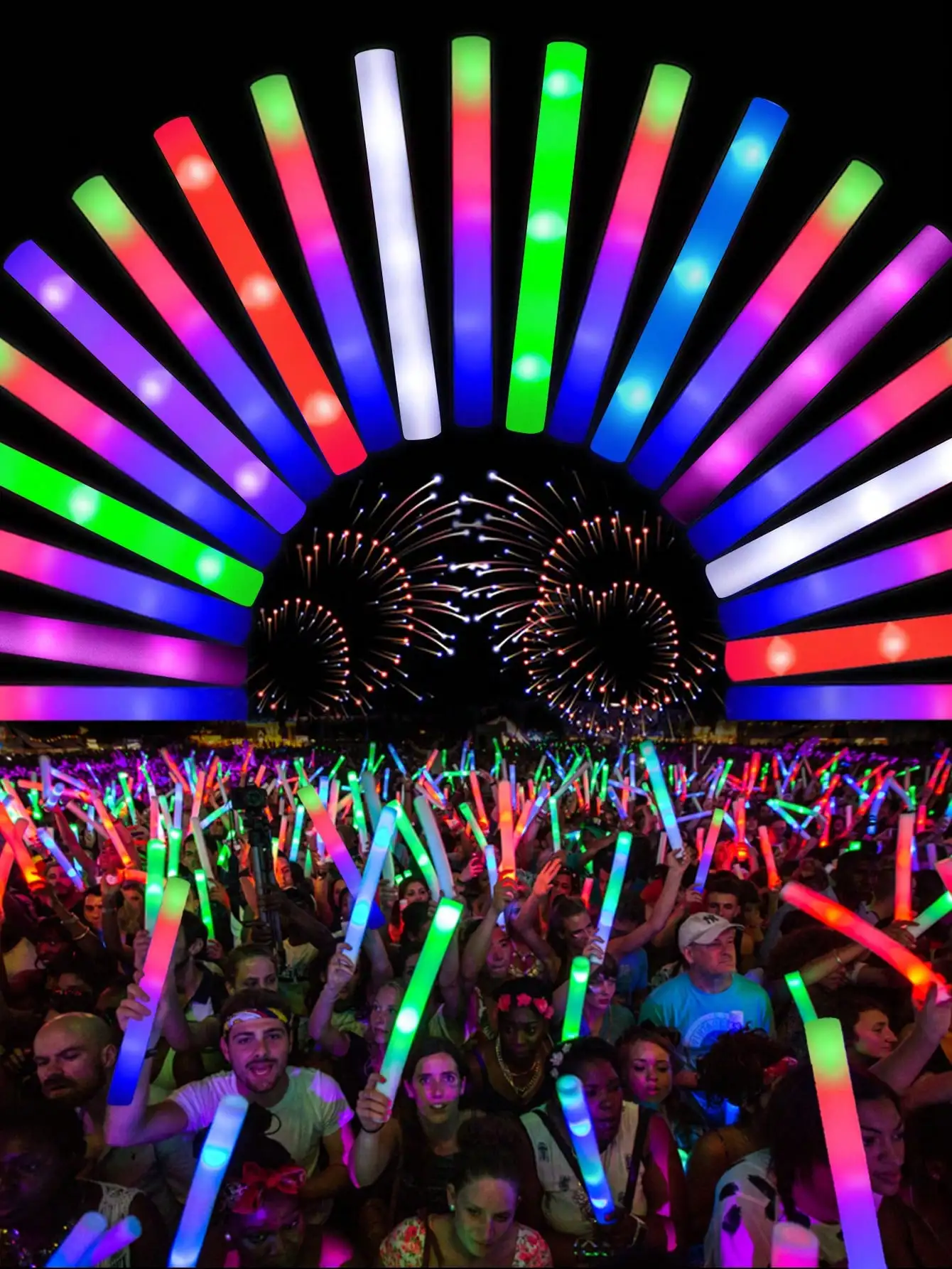 20/30 stuks LED Foam Glow Stic - Flashing Led Foam Sticks Party recensie en prijs
