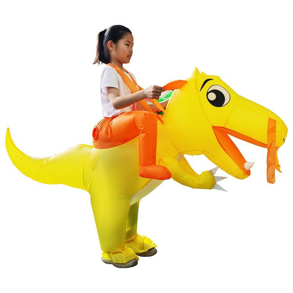 Kind rijden op dinosaurus opbl - Inflatable Dinosaur Costume Adult recensie en prijs
