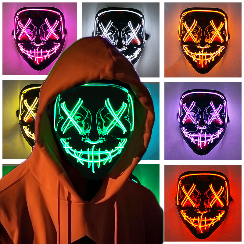 Gloeiende Cosplay El Draad Neo - Led Purge Mask Halloween recensie en prijs