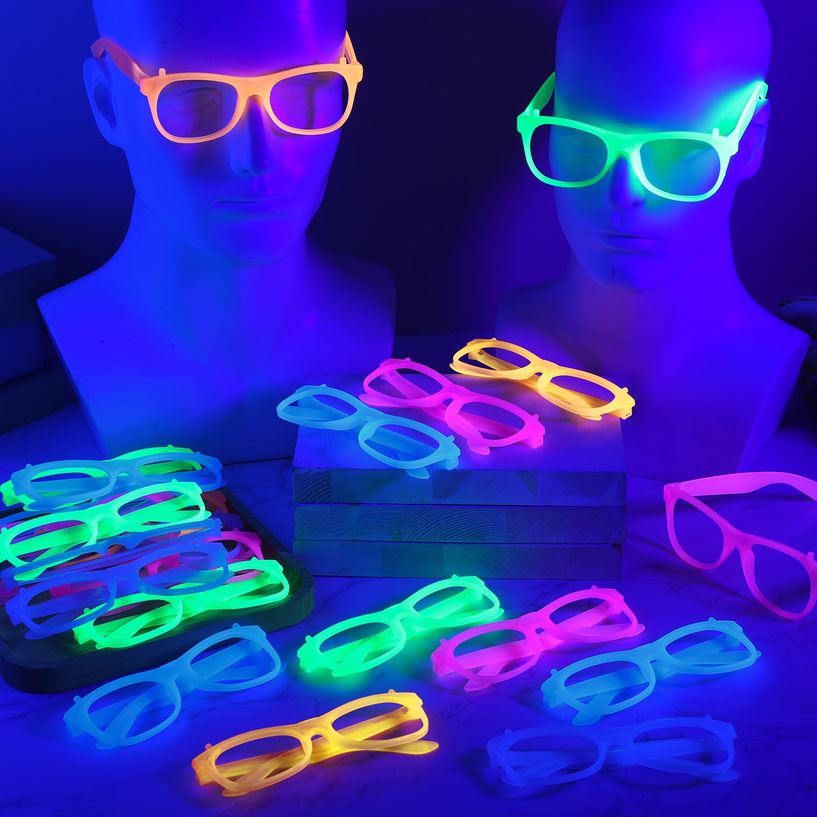 2/12 stuks Glow-in-the-Dark Ne - Glow In The Dark Party Glasses recensie en prijs