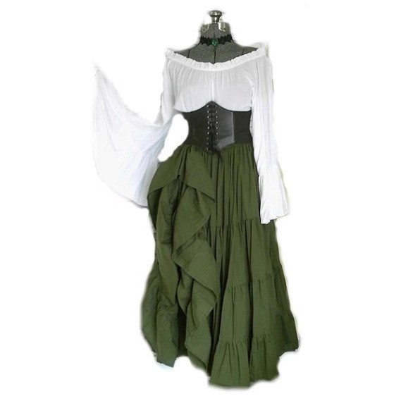 Jurk met hoge taille en lange  - Costumes recensie en prijs