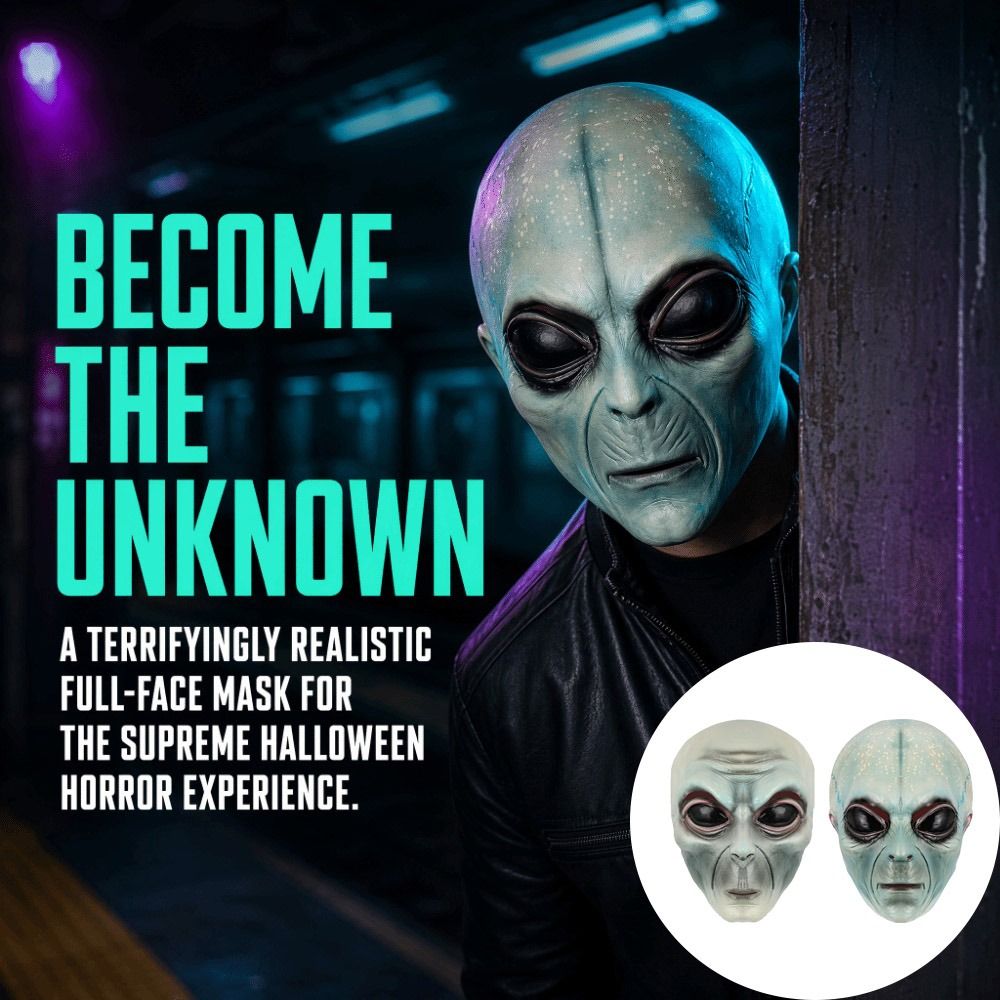 Latex materiaal buitenaards ma - Latex Alien Mask Realistic recensie en prijs
