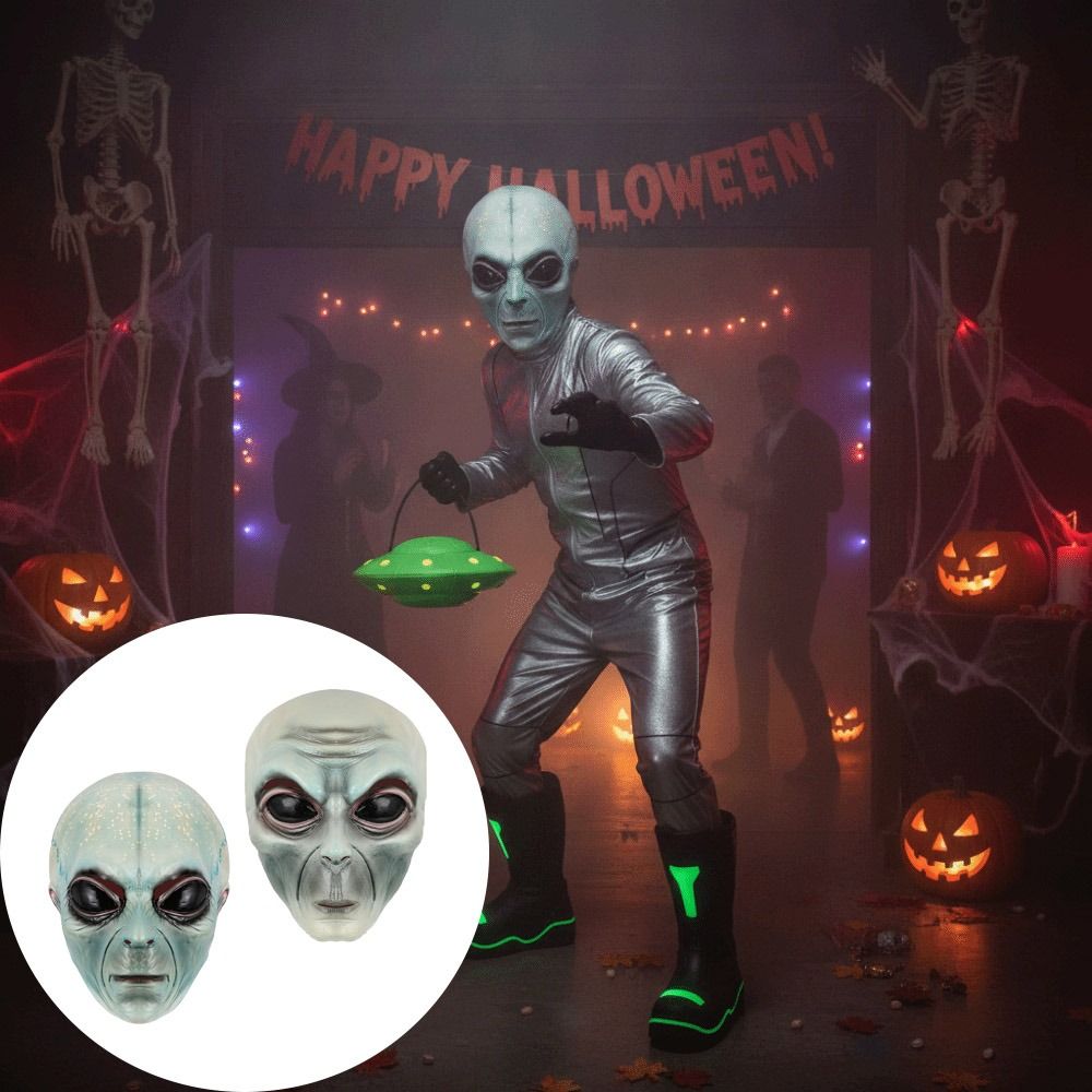 Latex materiaal buitenaards ma - Latex Alien Mask Realistic recensie en prijs