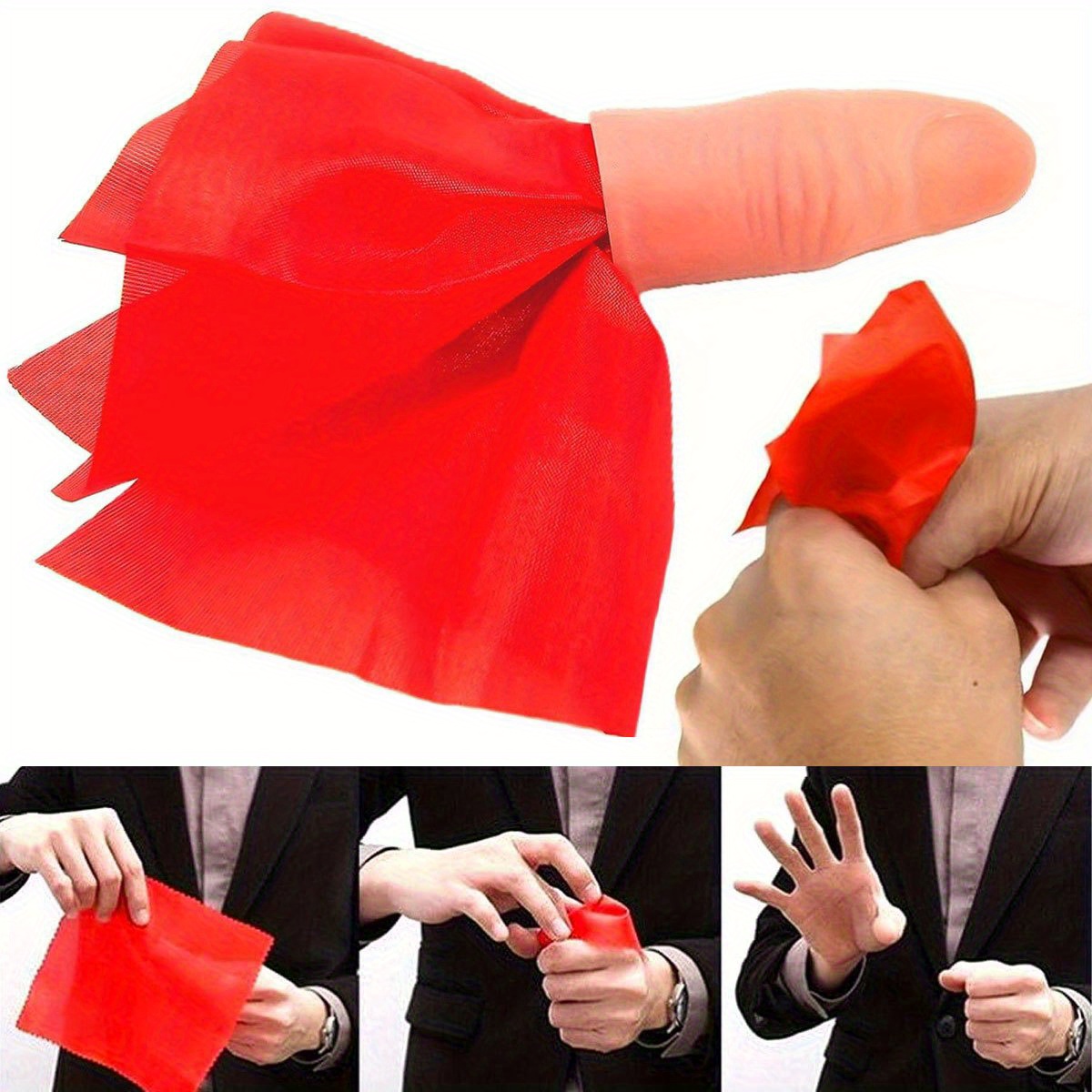 1set Sjaal-Vanish Magic Duim T - Thumb Tip Magic Trick Set recensie en prijs