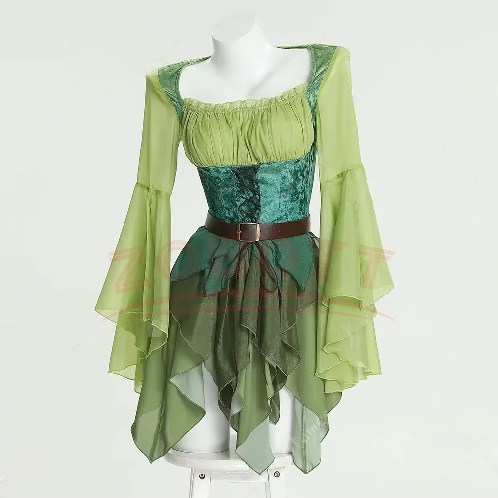 Dames Elf Middeleeuwse Groene  - Medieval Renaissance Dress Women recensie en prijs