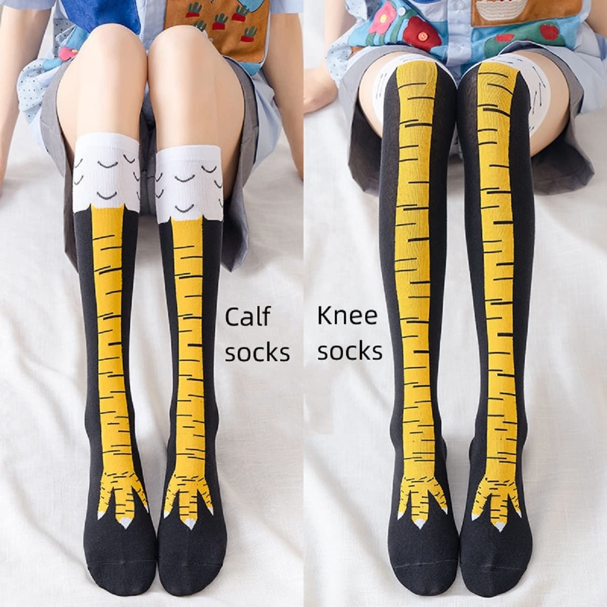 1/2/5 Paar Dames Kniekousen Tr - Funny Chicken Leg Socks recensie en prijs