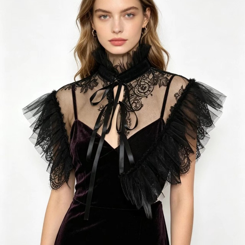 Gotische stijl kant tule valse - Costumes recensie en prijs