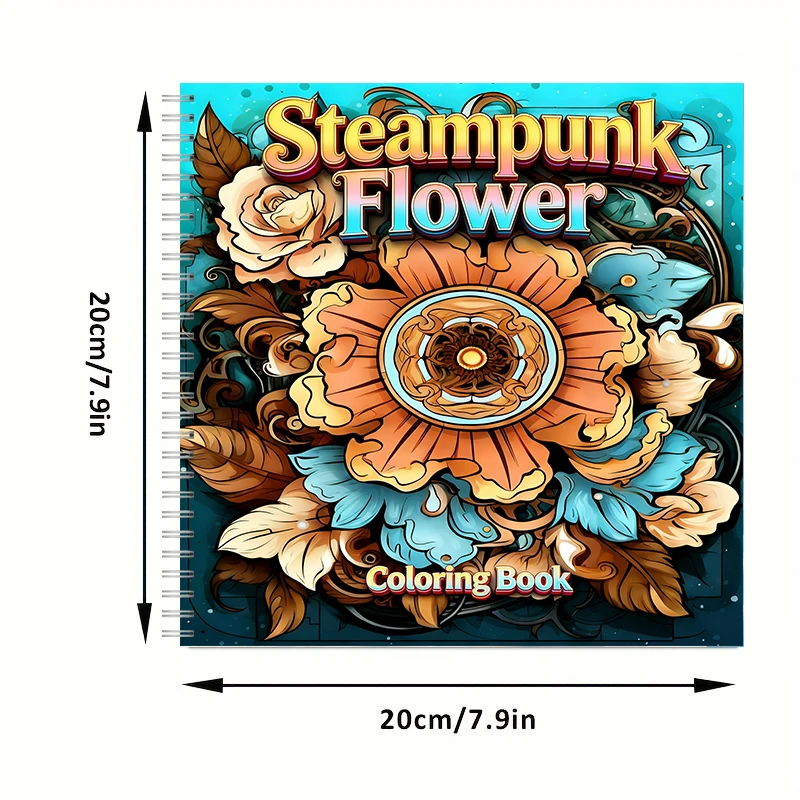 Kleurboek Steampunk Bloemen vo - Party Supplies recensie en prijs