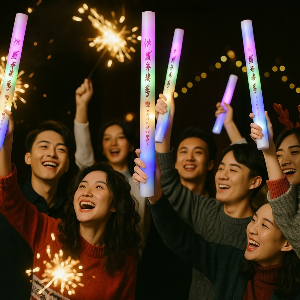 Sfeer rekwisieten Kleurrijke s - Flashing Led Foam Sticks Party recensie en prijs