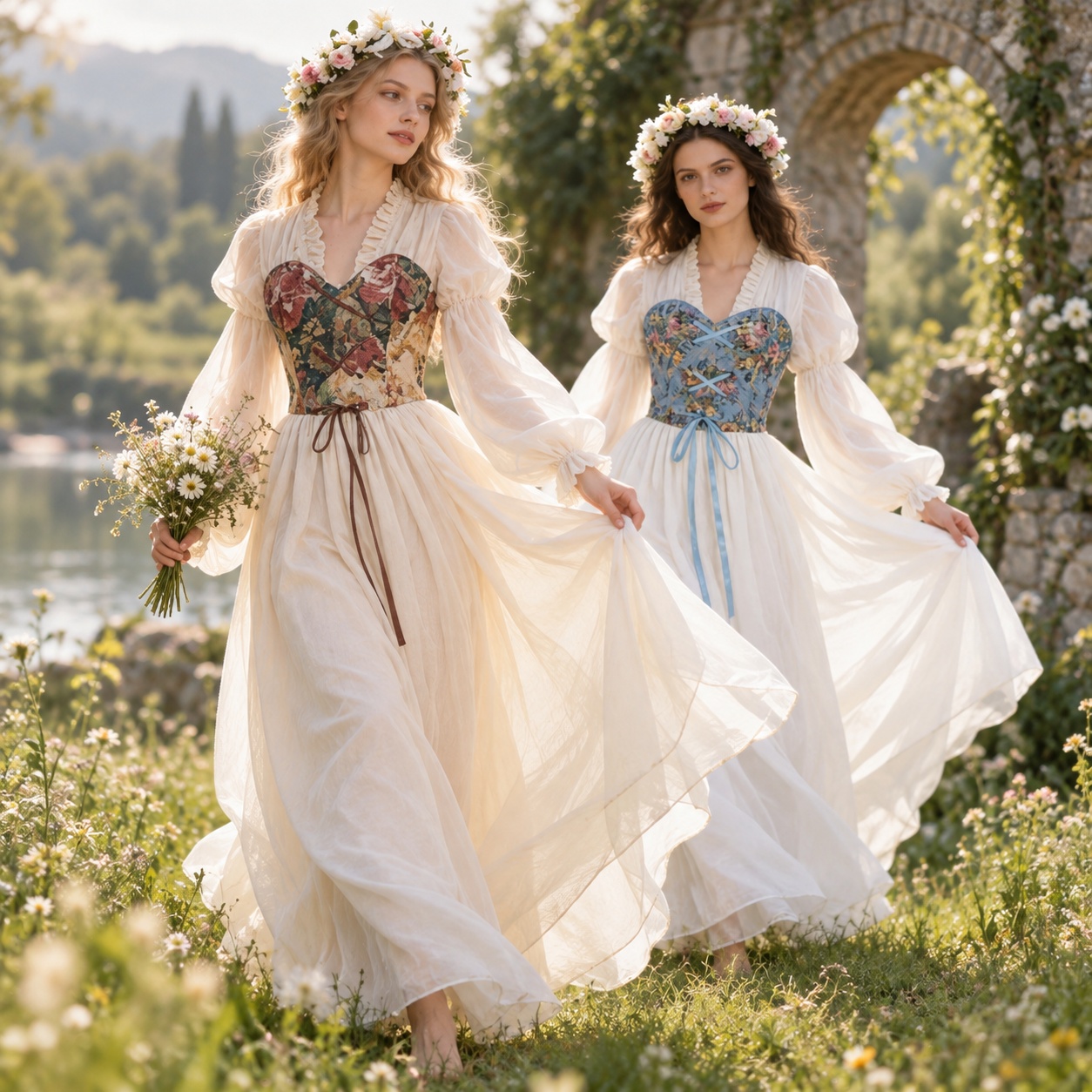 Renaissance-stijl korsetjurk m - Costumes recensie en prijs