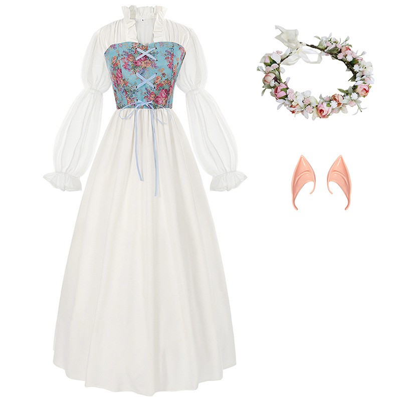 Renaissance-stijl korsetjurk m - Costumes recensie en prijs