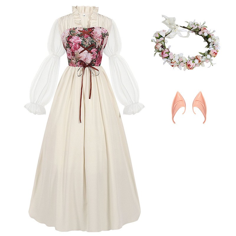 Renaissance-stijl korsetjurk m - Costumes recensie en prijs