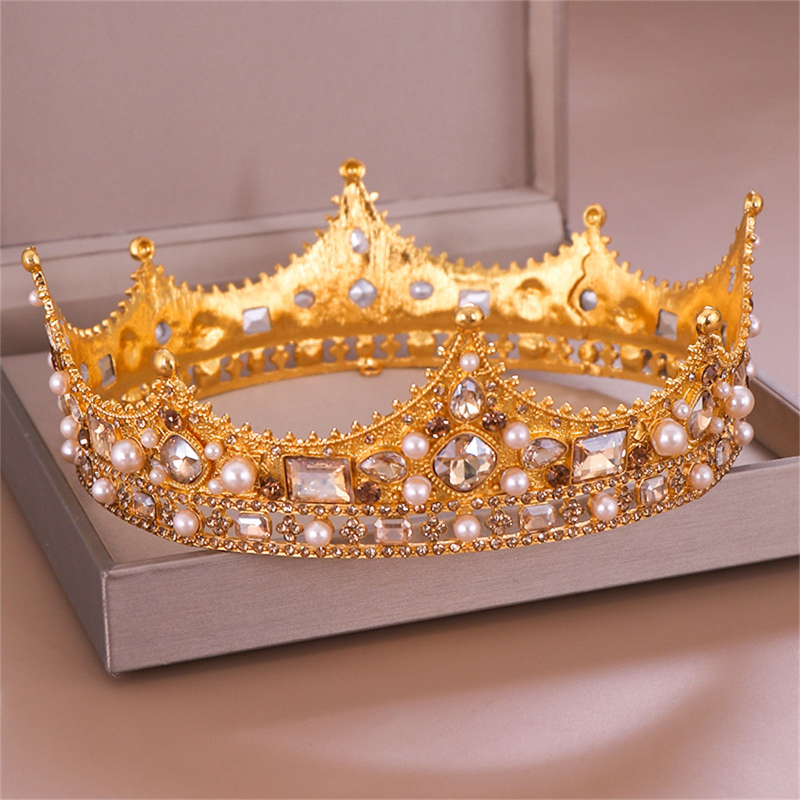 Bruidskroon Strass Tiara Barok - Party Supplies recensie en prijs