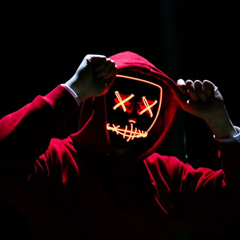 Halloween Neon Led Purge Maske - Led Purge Mask Halloween recensie en prijs