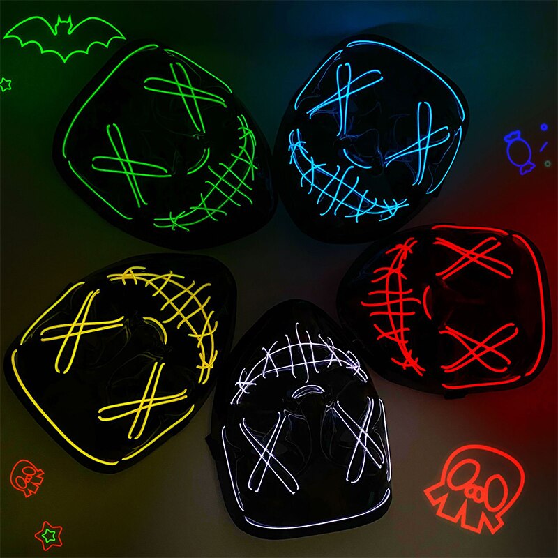Halloween Neon Led Purge Maske - Led Purge Mask Halloween recensie en prijs